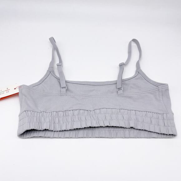 Colsie Women's Unlined Adjustable Strap Light Gray Bralette Size Small - Picture 2 of 3
